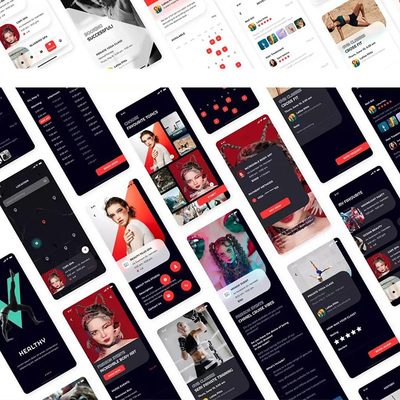 【508期】时尚酷炫的健身美容相关的超级APP、UI设计