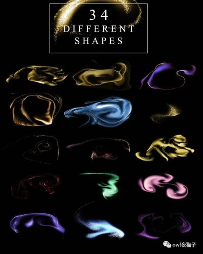 【第461期】34个高端奢华轻奢质感的金粉背景纹理集合