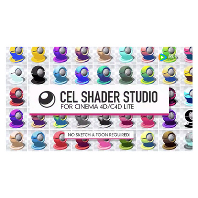 【第30期】900组C4D卡通渲染风格材质预设合集，提高效率利器