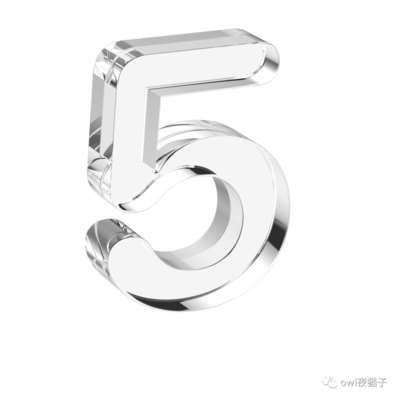 【476期】立体3D棱镜字母字符